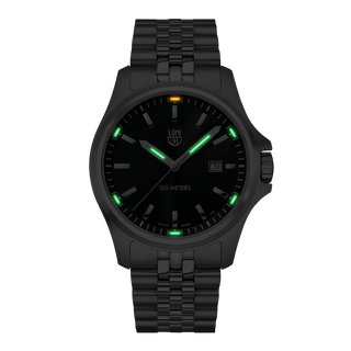 Dress Field, 43 mm, Sport Uhr - 2537	,Nachtansicht mit grünen und orangenen Leuchtröhren