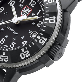 Navy SEAL Original, 45 mm, Heritage Taucheruhr - 3001.H.SET	, Detailansicht Ziffernblatt und Krone