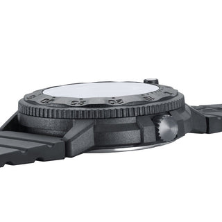 Original Navy SEAL, 43 mm, Militäruhr - 3001.EVO.BO.S, Seitenansicht mit Krone und Nitrilrubber Armband