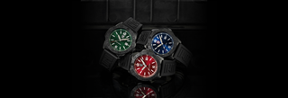 Ob in den Tiefen des Ozeans oder im nächtlichen Grossstadtdschungel: Die Pacific Diver 3120 Black Steel Serie erleuchtet in der Dunkelheit