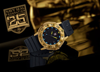 Eine Hommage an 25 Jahre Brüderlichkeit, Tapferkeit und Support die neue Navy SEAL Foundation (NSF) Gold Color Edition von Luminox