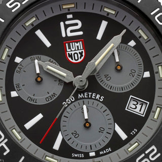 Pacific Diver Chronograph, 44 mm, Diver Watch - 3148	,Detail view of the watch dial
