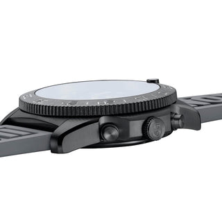 Pacific Diver Chronograph, 44 mm, Diver Watch - 3148	,Side view with crown and strap