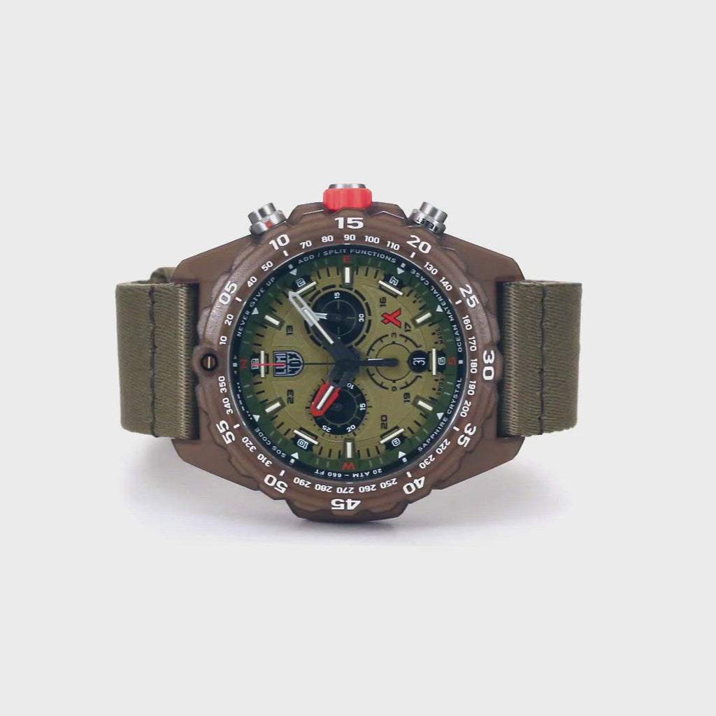 Bear Grylls Survival ECO Master, 45 mm, Nachhaltige Outdoor Uhr- 3757.ECO, 360 Grad Video der Armbanduhr